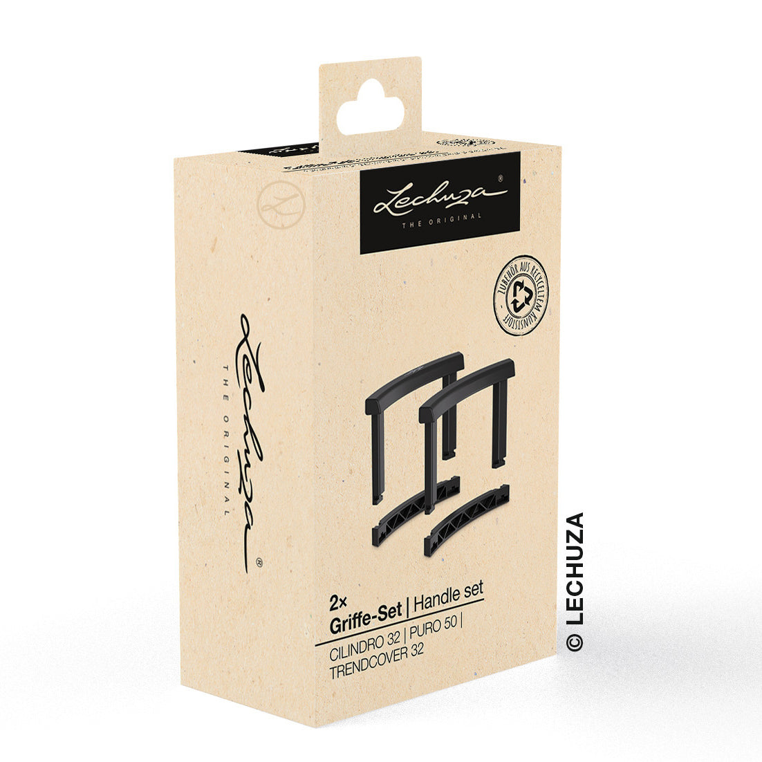 Maniglie + staffa CILINDRO 32/PURE 50 (contenuto sufficiente per 2 vasi)