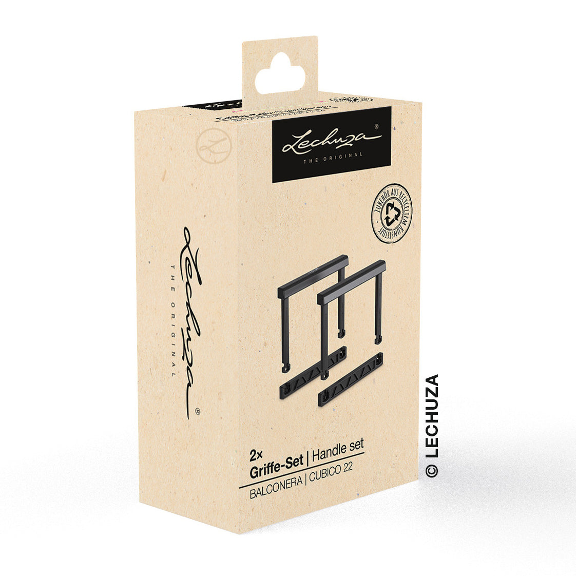 Maniglie + staffa CUBICO 22/BALCONERA (contenuto sufficiente per 2 vasi)