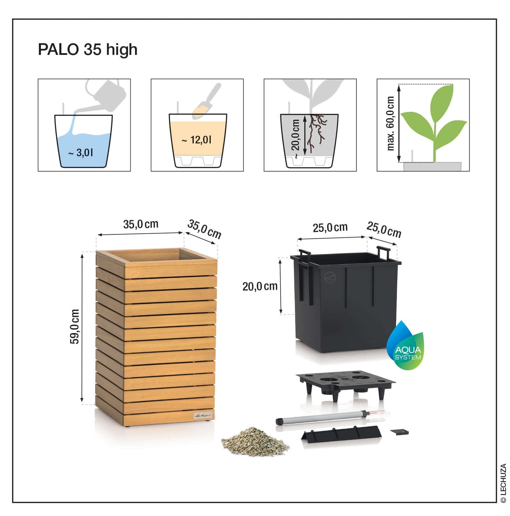PALO High in legno di Eucalipto FSC®