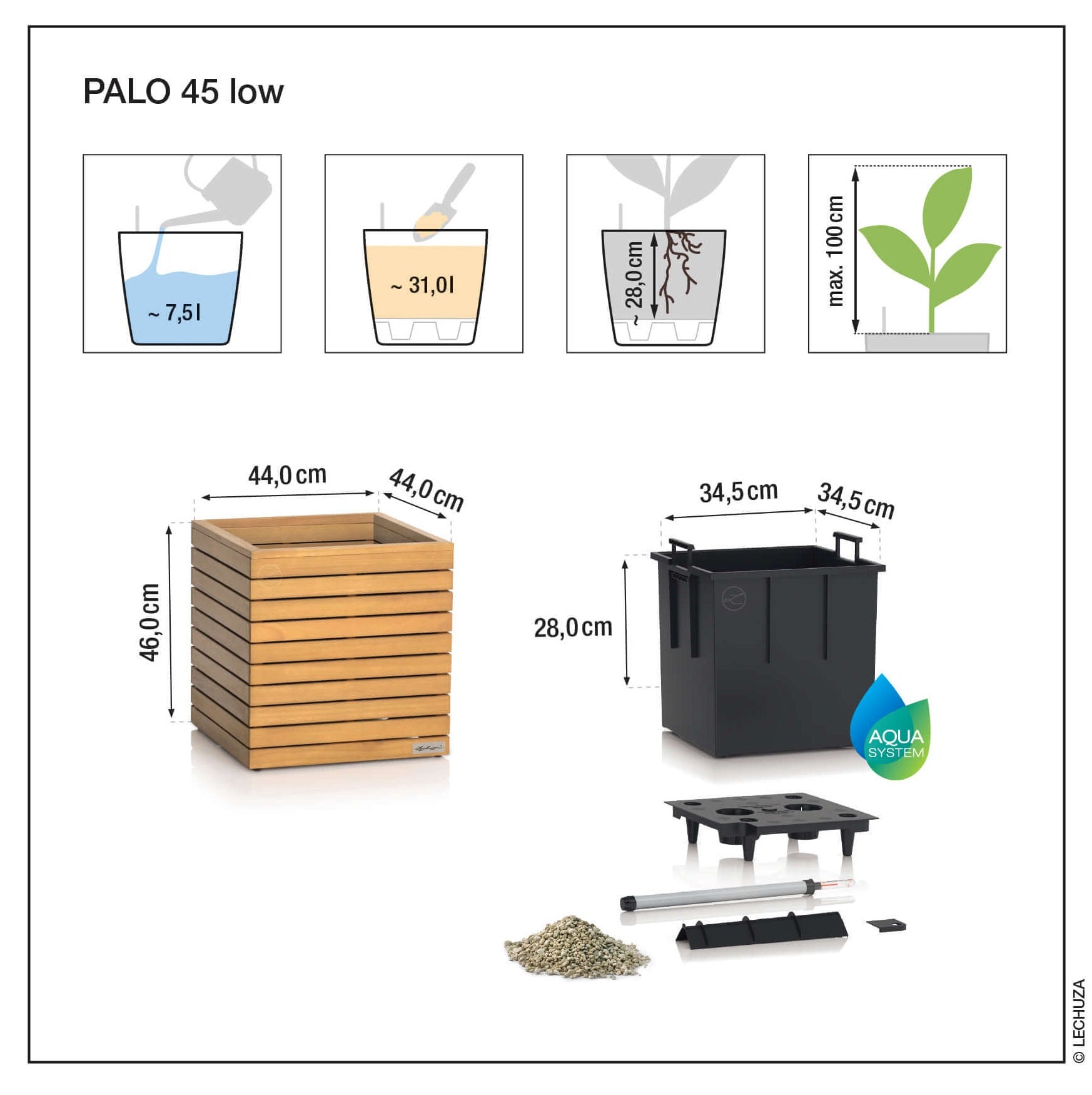 PALO Natural Wood low