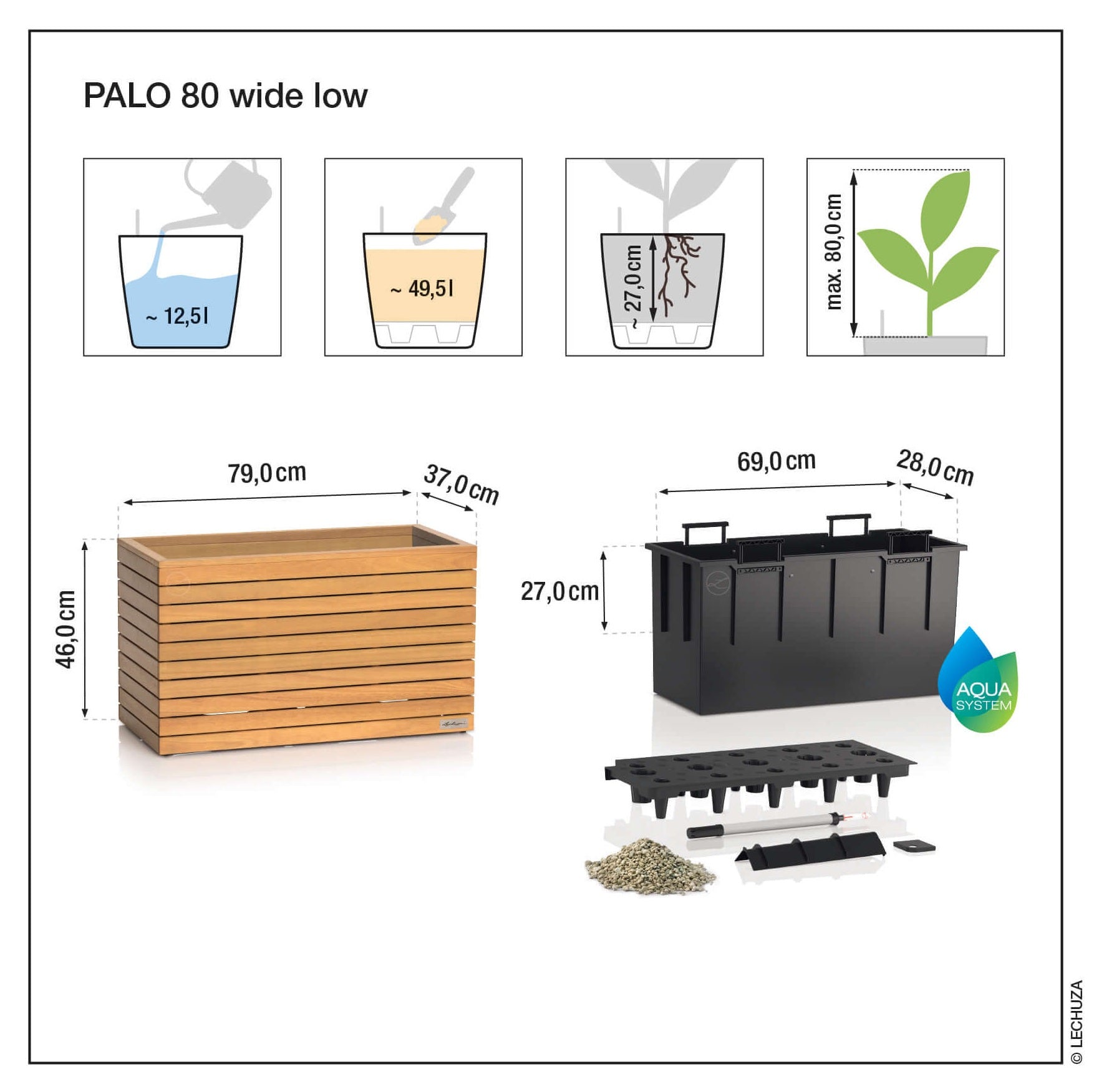 PALO Wide in legno di Eucalipto FSC®