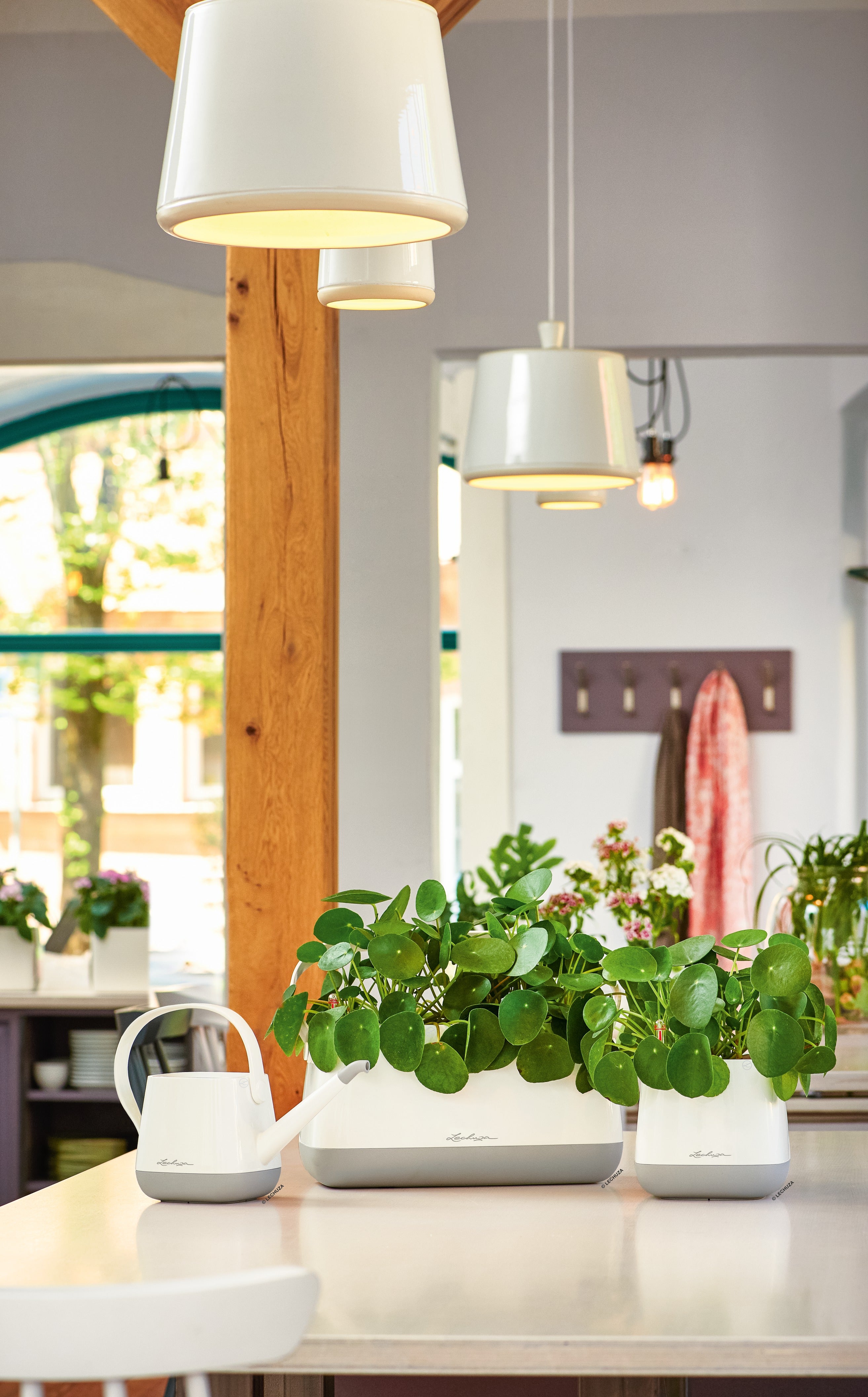 YULA - vaso Borsetta Bianco/Grigio